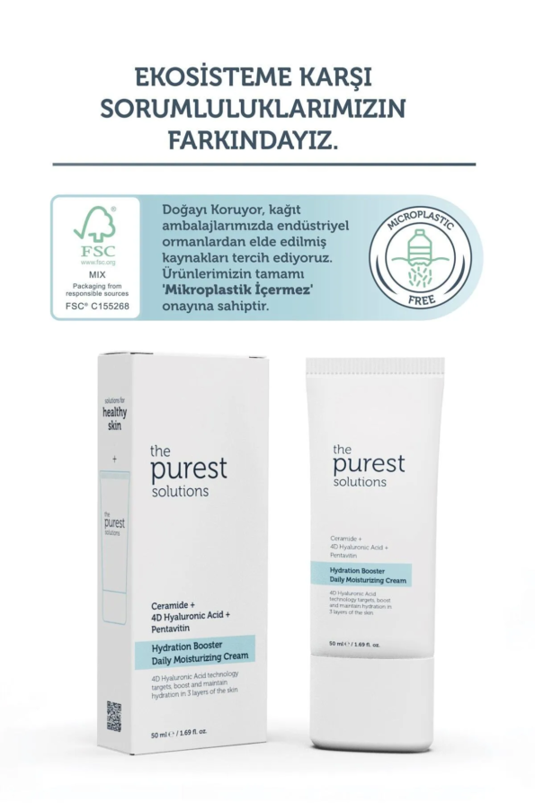 معزز الترطيب اليومي من The Purest Solutions- كريم مرطب يومي 50 مل