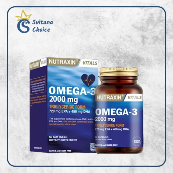كبسولات نوتراكسين اوميجا ٣ Nutraxin Omeg3 Soft gel