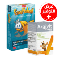 عرض علبة أقراص ارجيفيت فوكس (30 قرص) + أقراض جل مضغ Easy Fishoil (30 قرص)