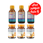 عرض 6 علب ارجيفيت فوكاس 3 شراب (150 مل) + 3 حبوب (30 قرص)