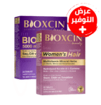 عرض أقراص Bioxcin فيتامينات متكاملة للشعر (30 قرصًا) + بيوتين 5000 مكج مع الزنك (30 قرصًا)