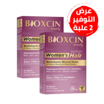 عرض علبتين من أقراص Bioxcin فيتامين الشعر للسيدات (30 قرصًا)